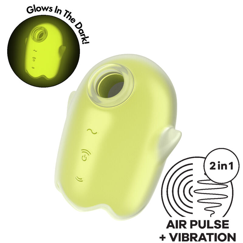 Satisfyer Glowing Ghost Air Pulse & Vibrator - Estimulador con Tecnología de Ondas de Presión
