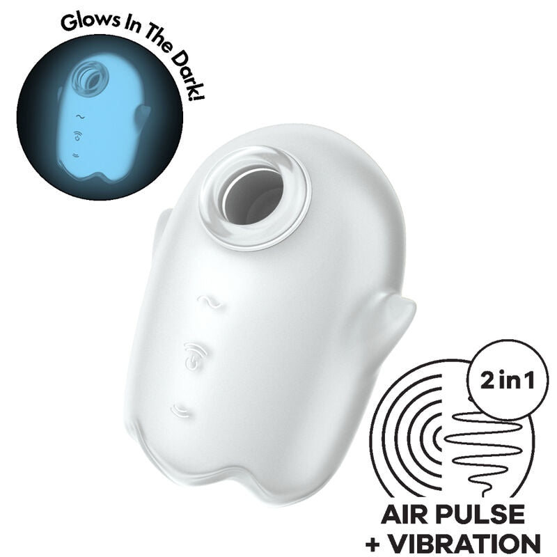 Satisfyer Glowing Ghost - Air Pulse & Vibrator White