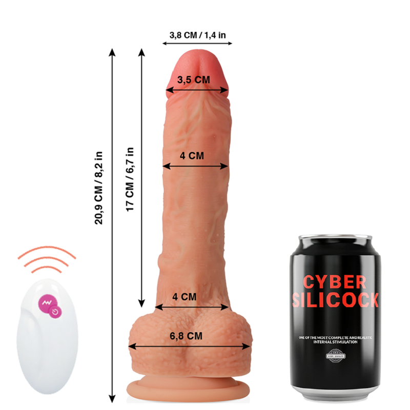 Cyber Silicock Remote Control Realistic Master Huck 20,9 cm