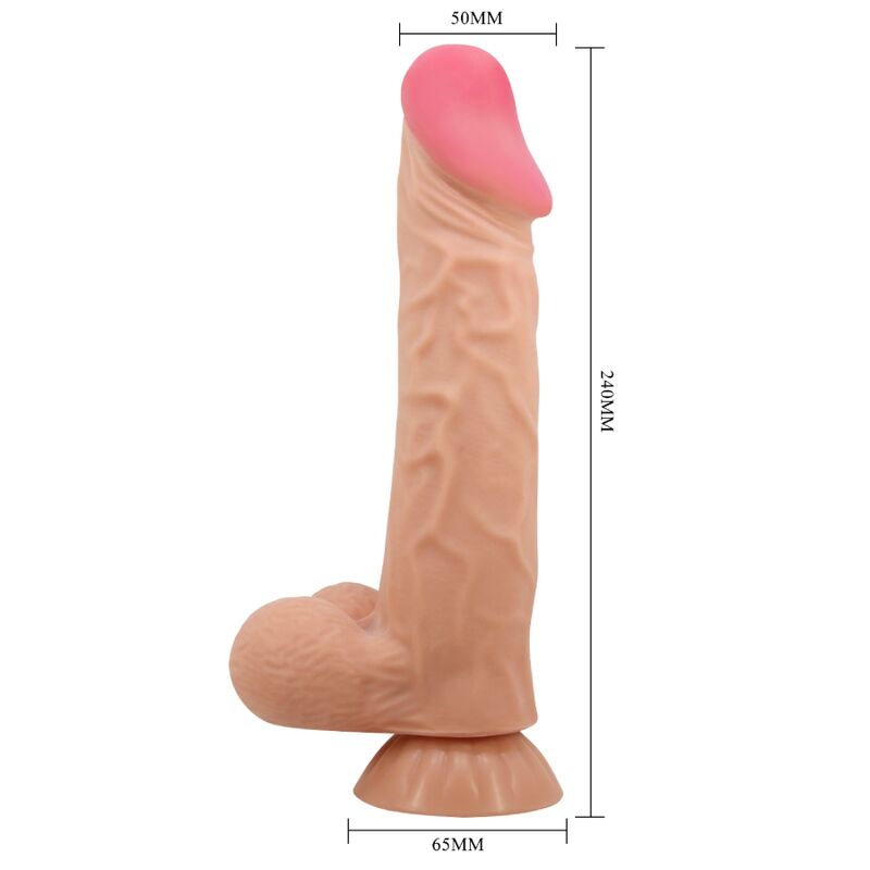 Pretty Love Sliding Skin Series - Dildo Realista 24 cm con Ventosa y Control Remoto