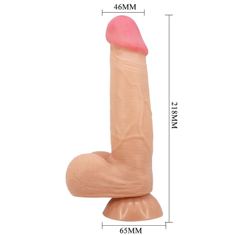 Pretty Love Sliding Skin Series - Dildo Realista con Ventosa y Control Remoto