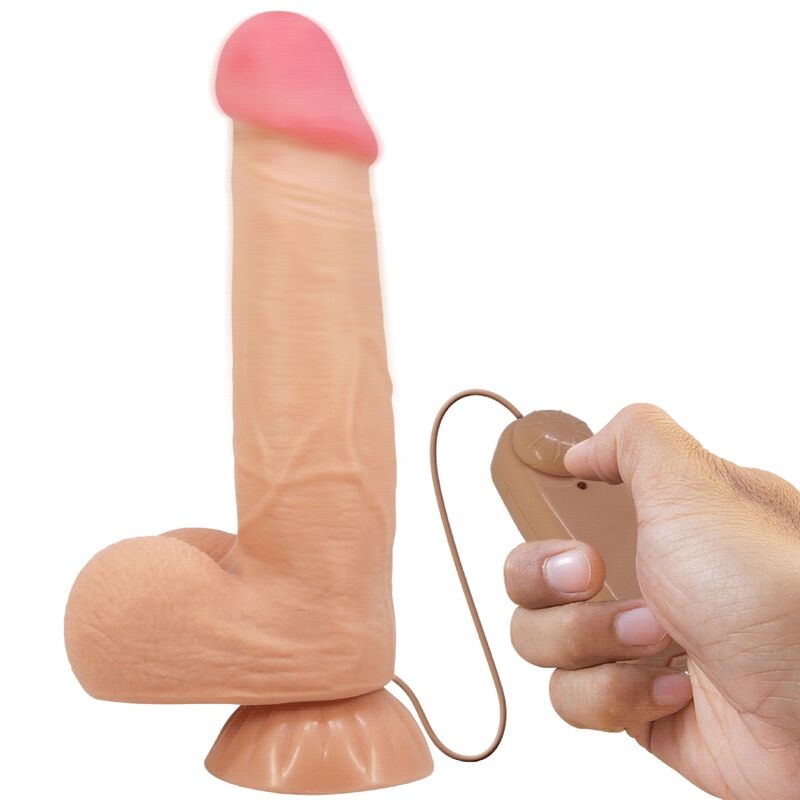 Pretty Love Sliding Skin Series - Dildo Realista con Ventosa y Control Remoto