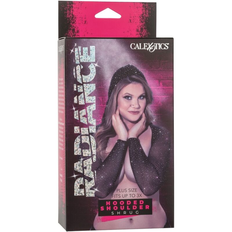Radiance Hooded Shoulder Shrug Plus Size - Elegancia y Glamour