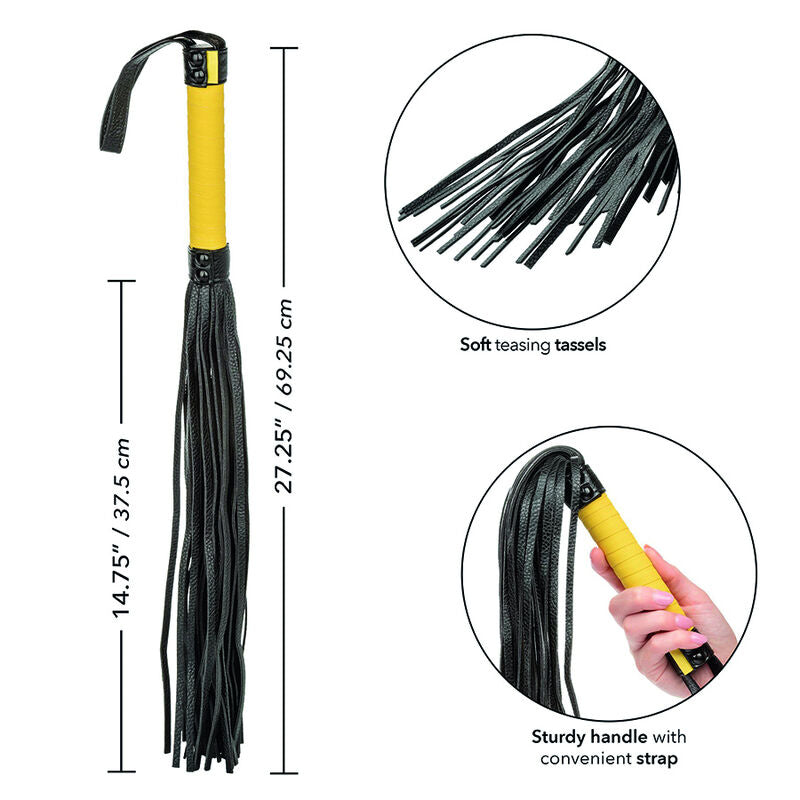 CalExotics Boundless Flogger - Látigo BDSM de Cuero Vegano