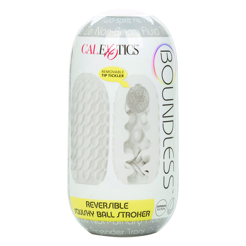 Boundless Reversible Squishy Ball Stroke Yellow - CalExotics