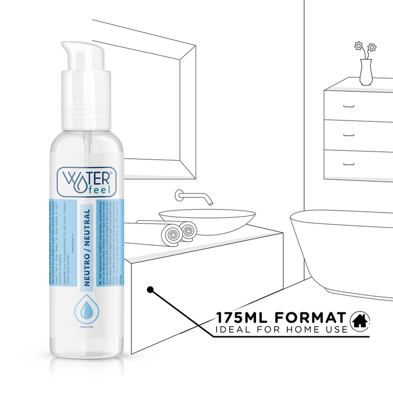 Waterfeel Lubricante Natural 175ml - Base Agua Suave y Sedoso
