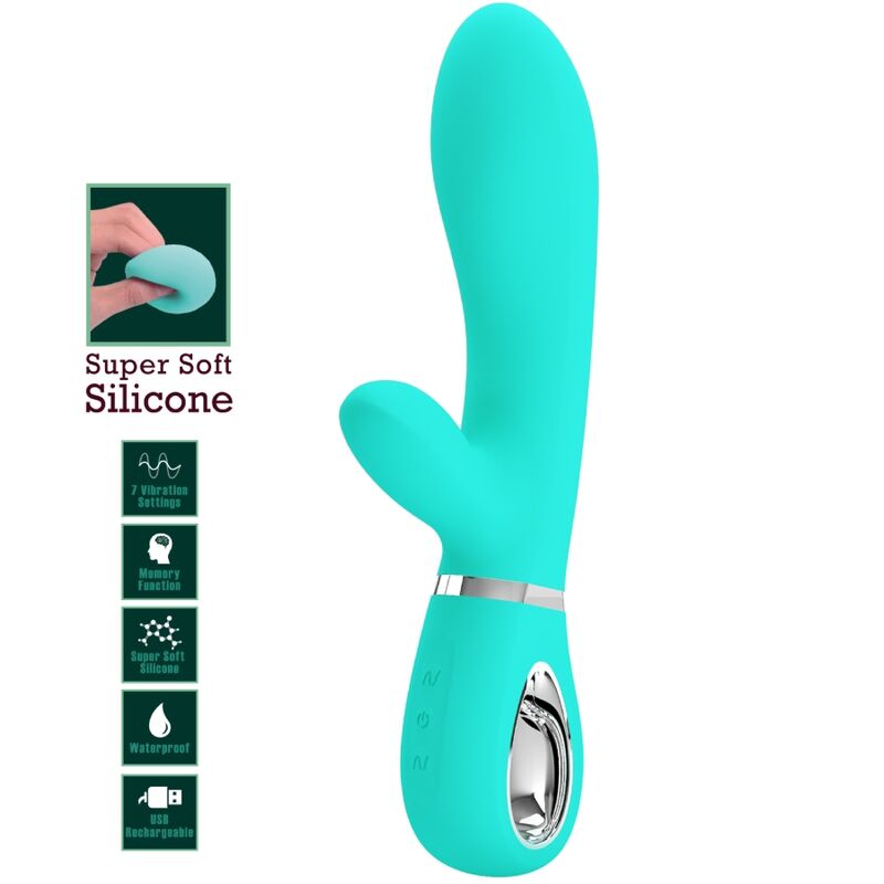 Pretty Love Thomas Vibrador Multifunción Punto G Aqua Green
