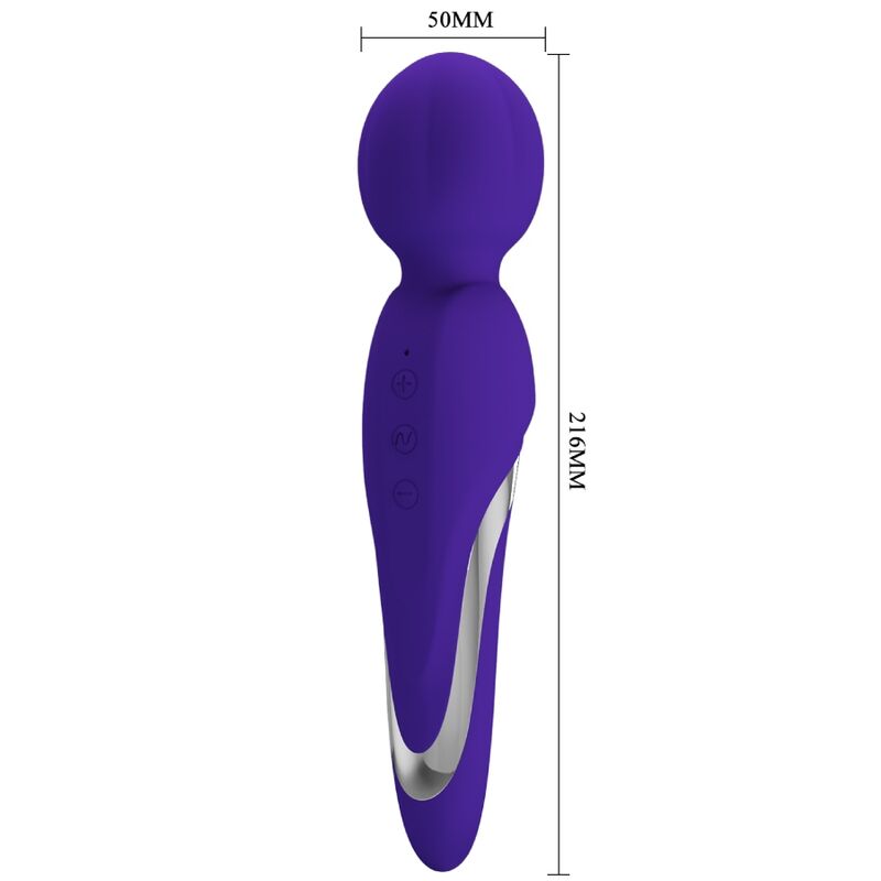Pretty Love Walter Vibrator Wand Purple - Masajeador