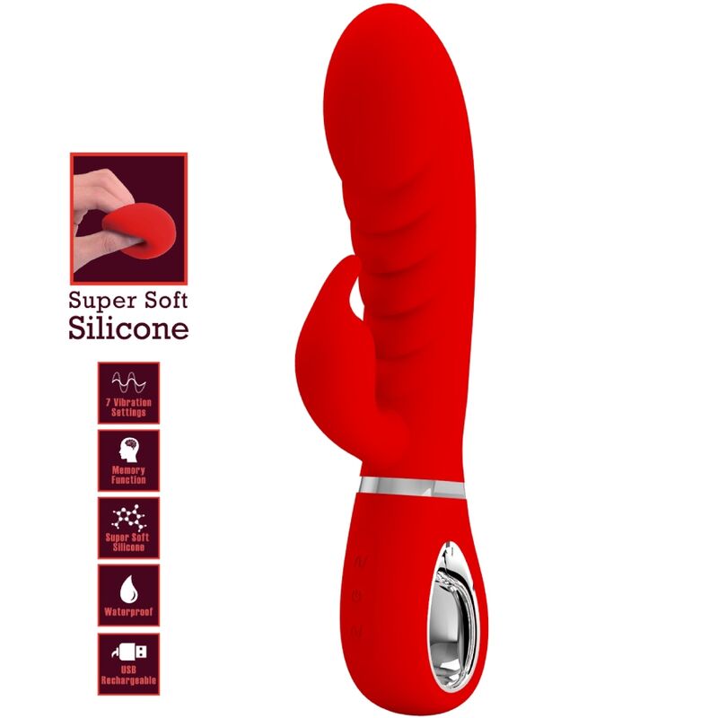 Pretty Love Prescott Multifunction G-Spot Vibrator Red