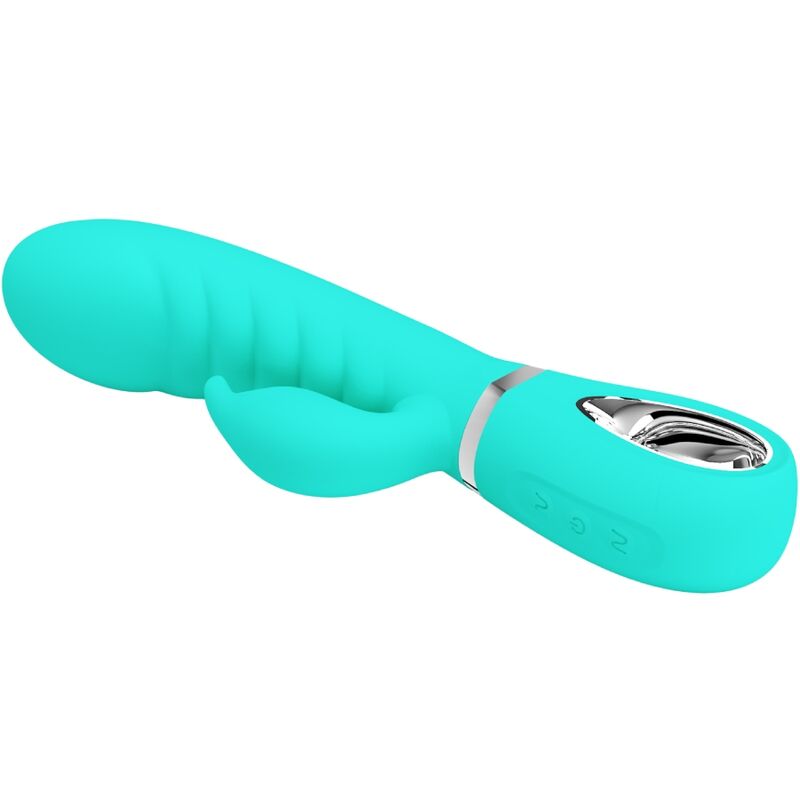 Pretty Love Prescott - Vibrador Multifunción G-Spot Aqua Green