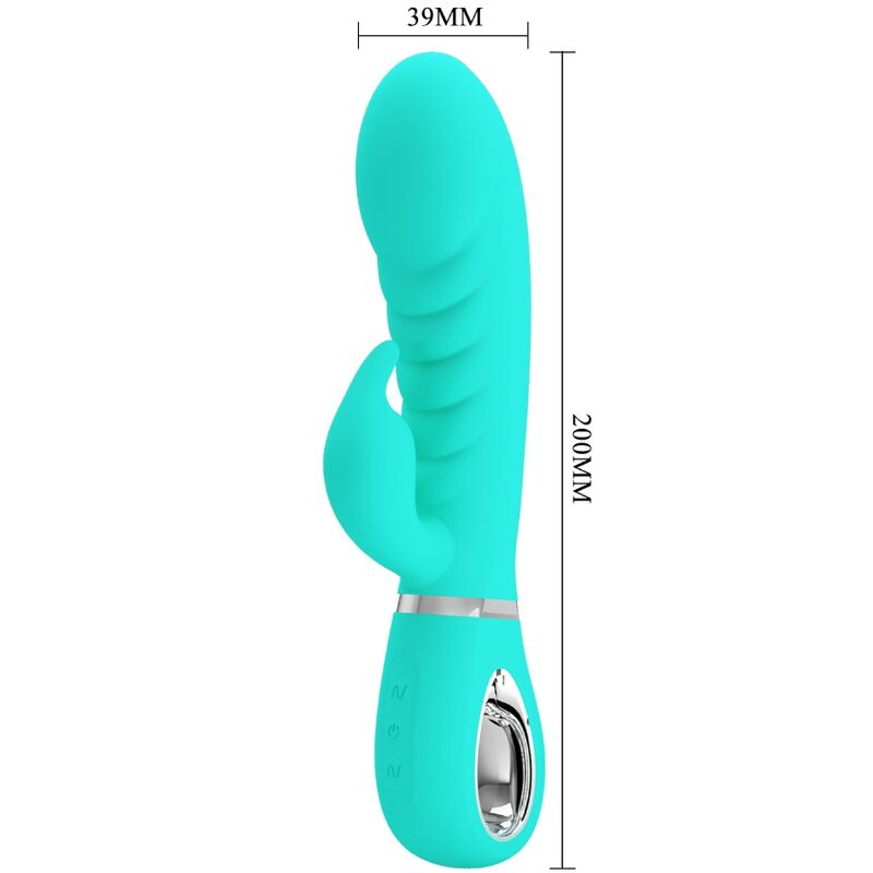 Pretty Love Prescott - Vibrador Multifunción G-Spot Aqua Green