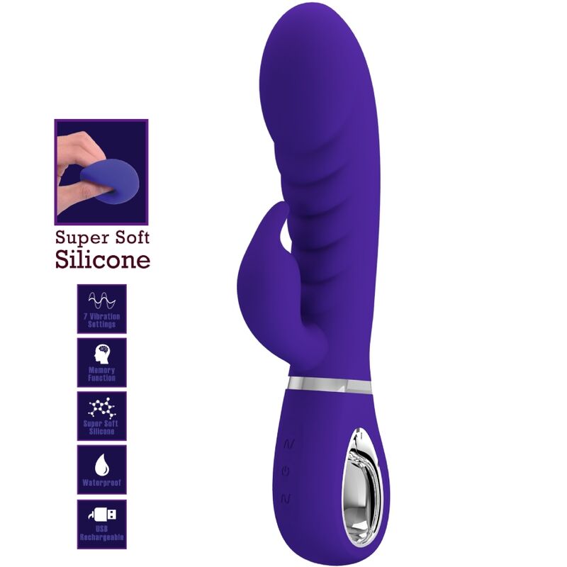 Pretty Love Prescott Vibrador Multifunción Punto G Púrpura