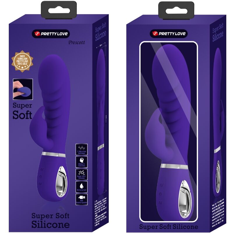Pretty Love Prescott Vibrador Multifunción Punto G Púrpura