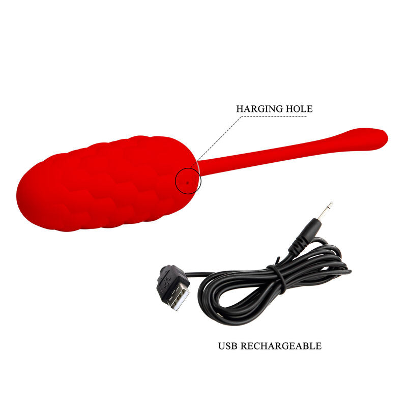 Vibrador Huevo Pretty Love Smart con Textura Marina - Recargable