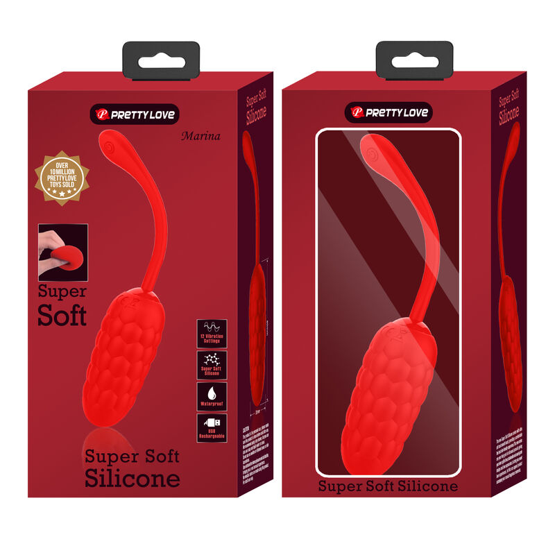 Vibrador Huevo Pretty Love Smart con Textura Marina - Recargable