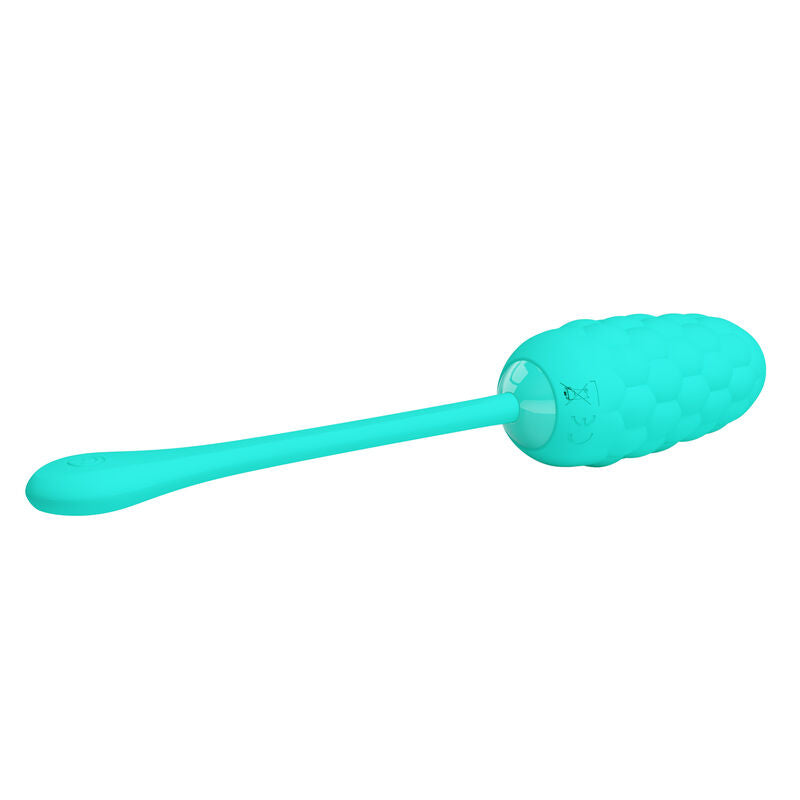 Pretty Love Vibrating Egg Aqua Green - Recargable con Textura Marina