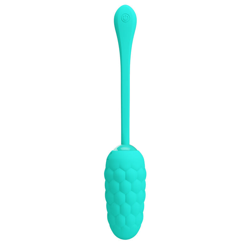 Pretty Love Vibrating Egg Aqua Green - Recargable con Textura Marina