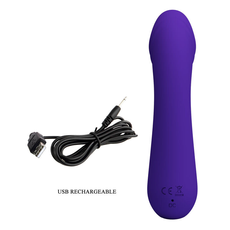 Pretty Love Cetus Vibrador Recargable Púrpura