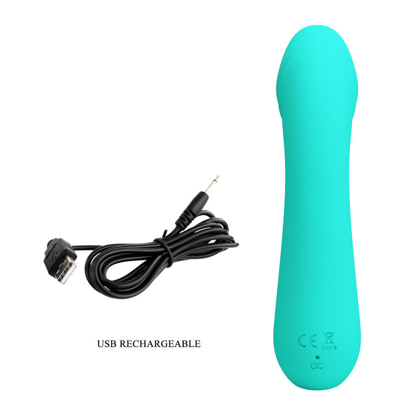 Pretty Love Cetus Vibrador Recargable Aqua Green