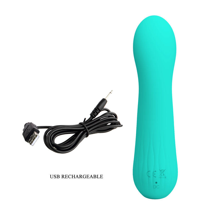 Pretty Love Faun Vibrador Recargable Aqua Green
