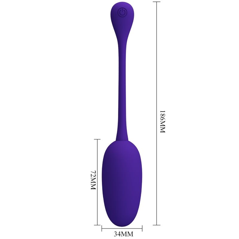 Pretty Love Knucker Purple - Huevo Vibrador Recargable