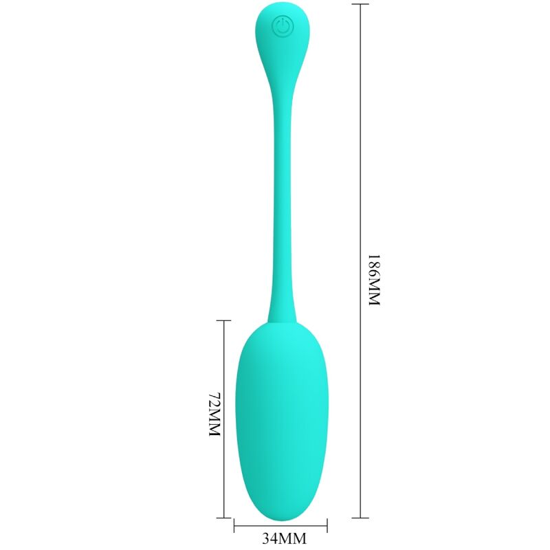 Pretty Love Knucker Water Green - Huevo Vibrador Recargable