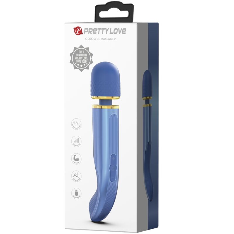 Pretty Love Massager 7 Modos de Vibración Azul