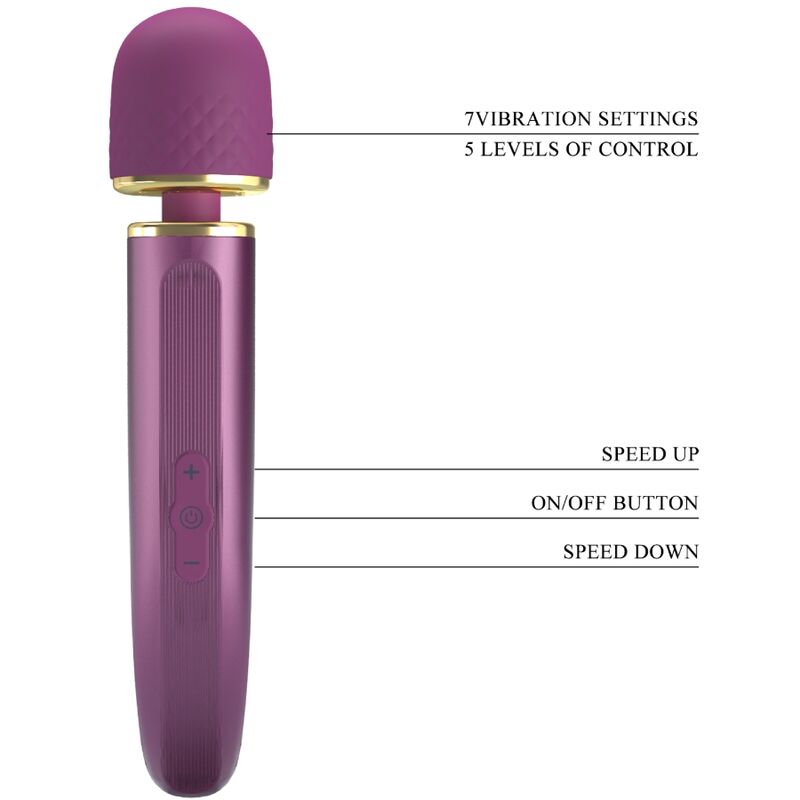 Pretty Love Massager 7 Modos Vibración Púrpura