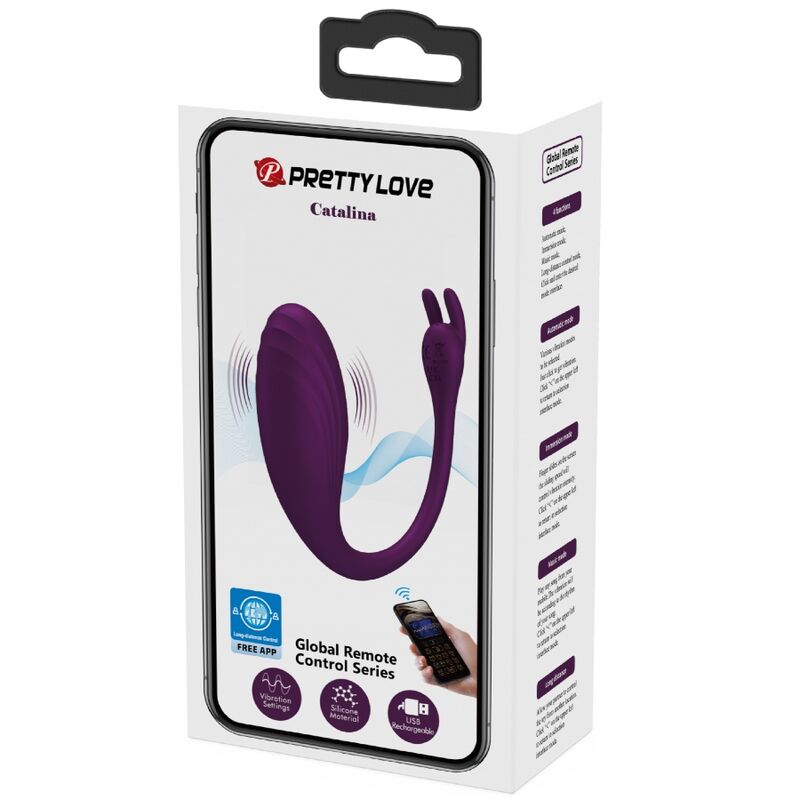 Pretty Love Catalina Vibrador con Control Remoto por App - Púrpura