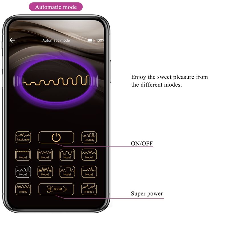 Pretty Love Catalina Vibrador con Control Remoto por App - Púrpura