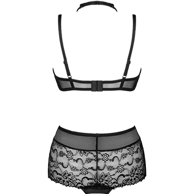 Livco Corsetti Linera For The Senses - Conjunto Sujetador y Braguita Negro L/XL