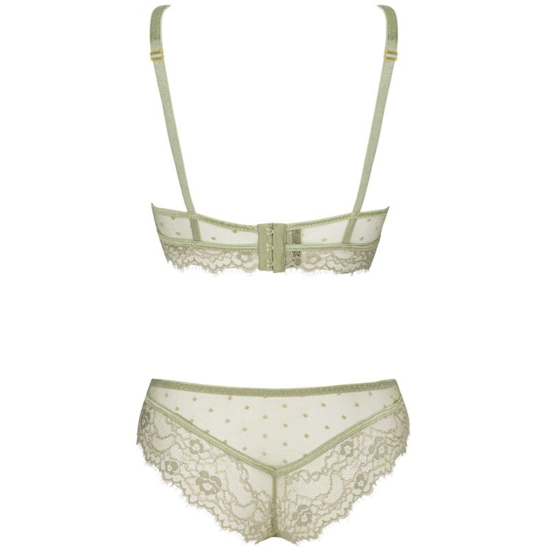 Livco Corsetti Fashion Pine LC 90667 - Conjunto Sujetador y Panty Khaki