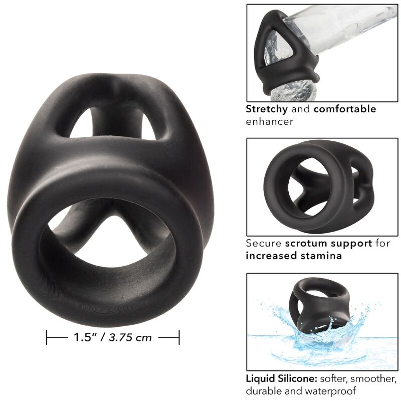 CalExotics Alpha Dual Cage Ring Black - Anillo de Contención