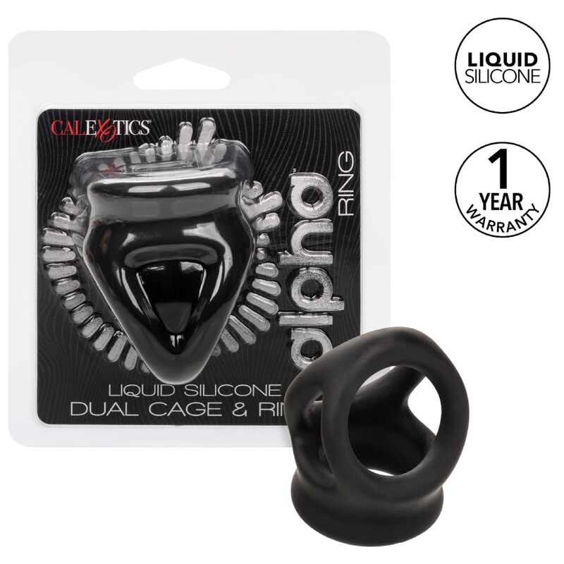 CalExotics Alpha Dual Cage Ring Black - Anillo de Contención