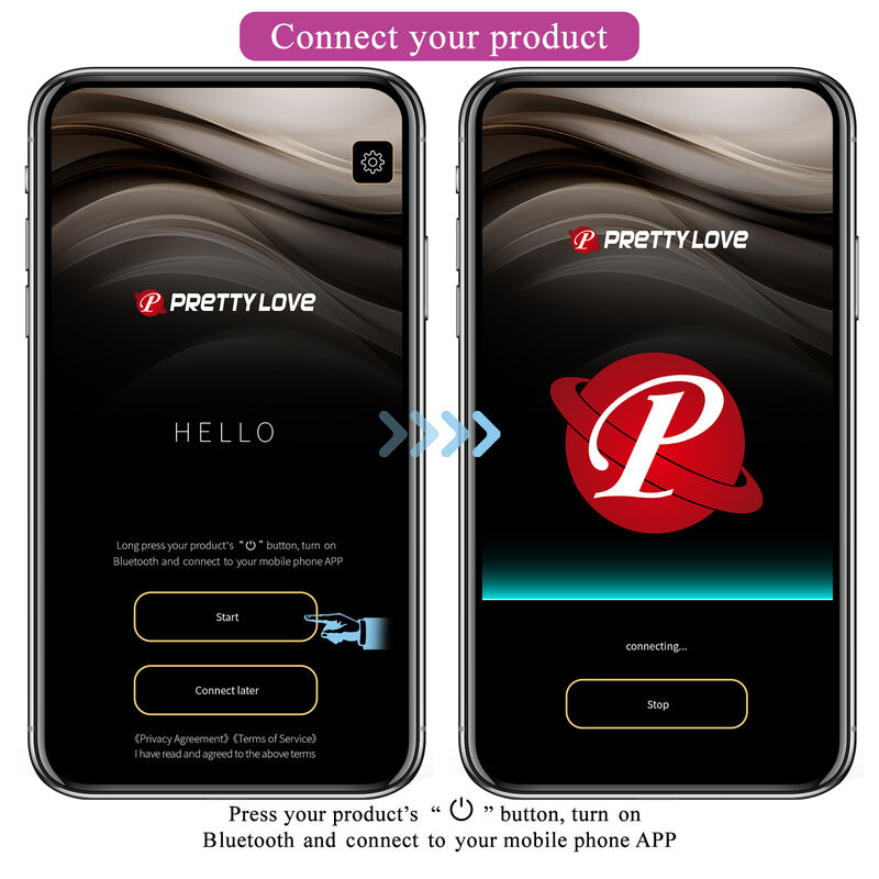 Pretty Love Hector Vibrador con Control por App - Púrpura