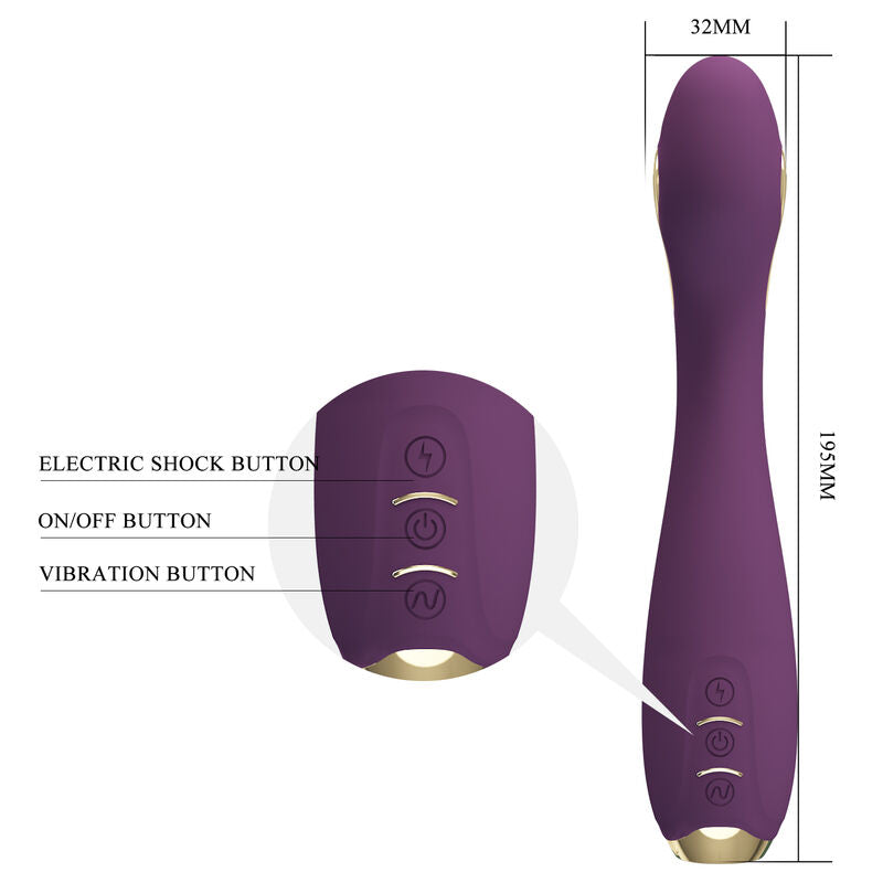 Pretty Love Hector Vibrador con Control por App - Púrpura