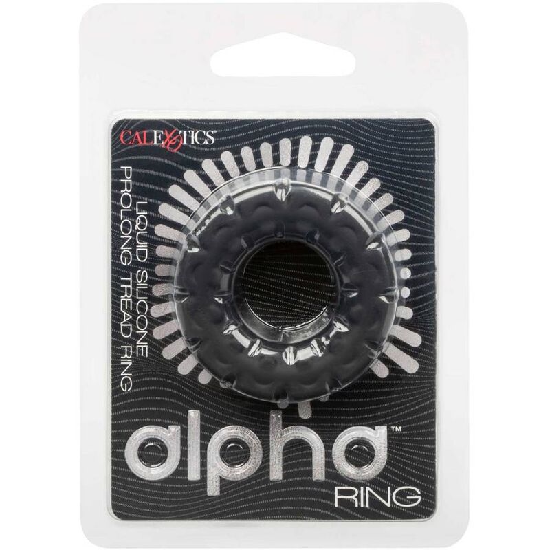 CalExotics Alpha Prolong Tread Ring Black - Anillo de Placer