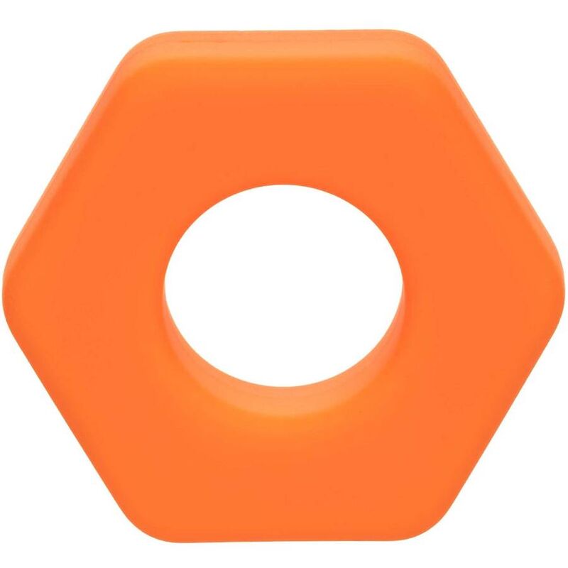 CalExotics Alpha Prolong Sexagon Ring Orange - Anillo Estimulador
