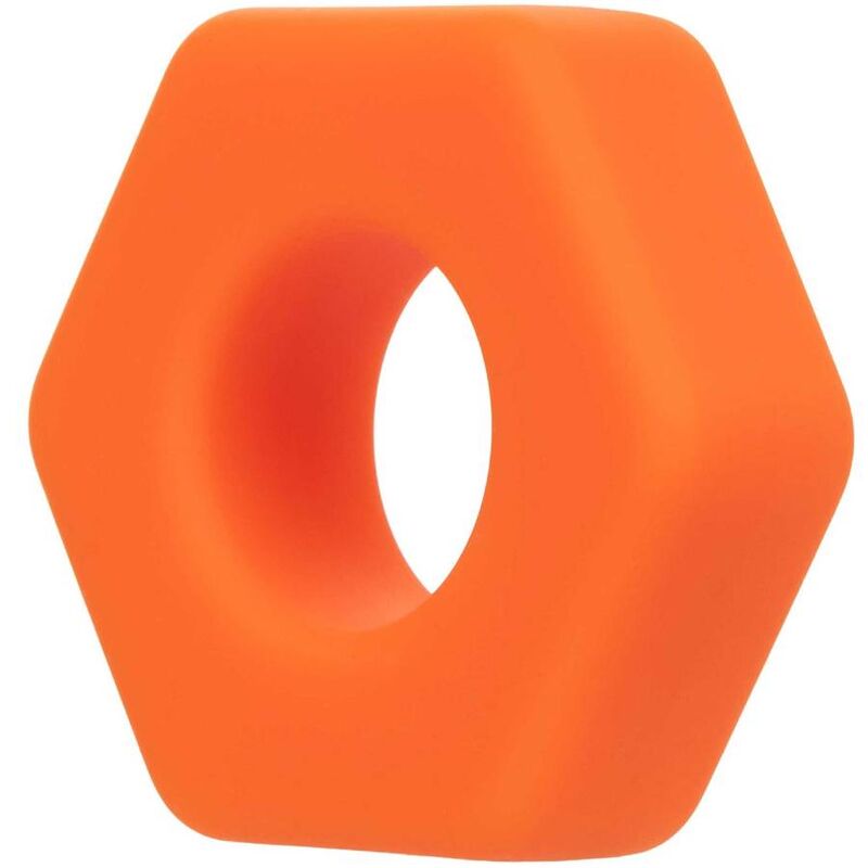 CalExotics Alpha Prolong Sexagon Ring Orange - Anillo Estimulador