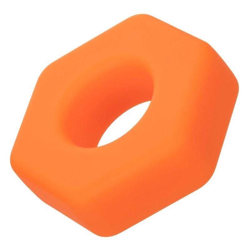 CalExotics Alpha Prolong Sexagon Ring Orange - Anillo Estimulador