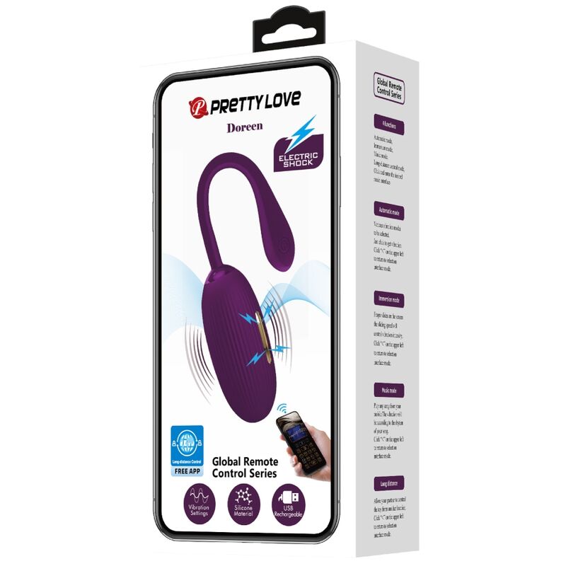 Pretty Love Doreen Purple - Huevo Vibrador Recargable