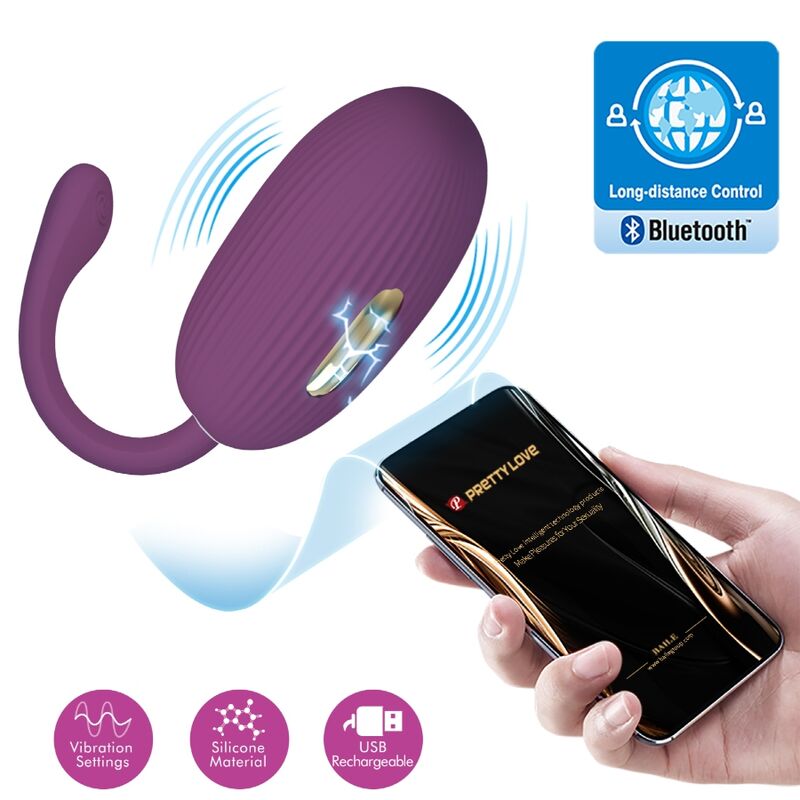 Pretty Love Doreen Purple - Huevo Vibrador Recargable