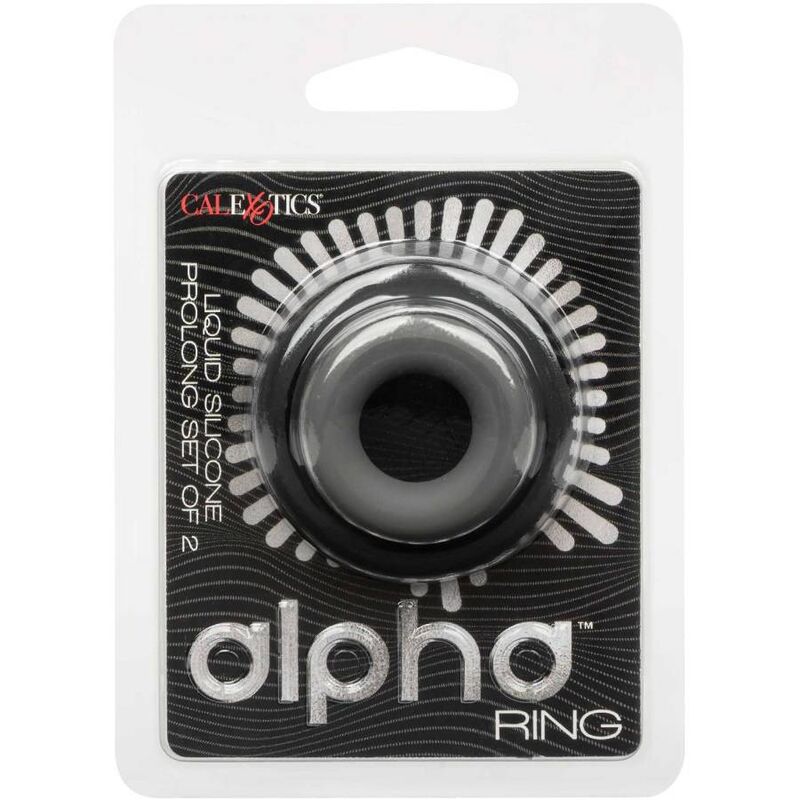 CalExotics Alpha Prolong Set of 2 Ring Grey