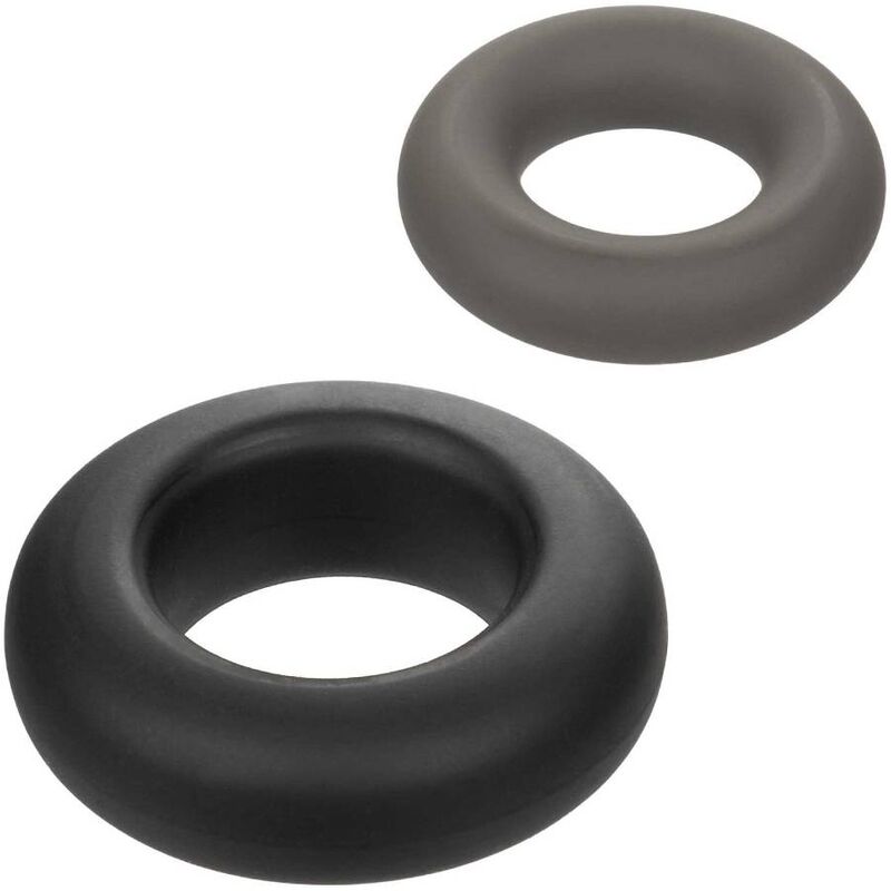 CalExotics Alpha Prolong Set of 2 Ring Grey