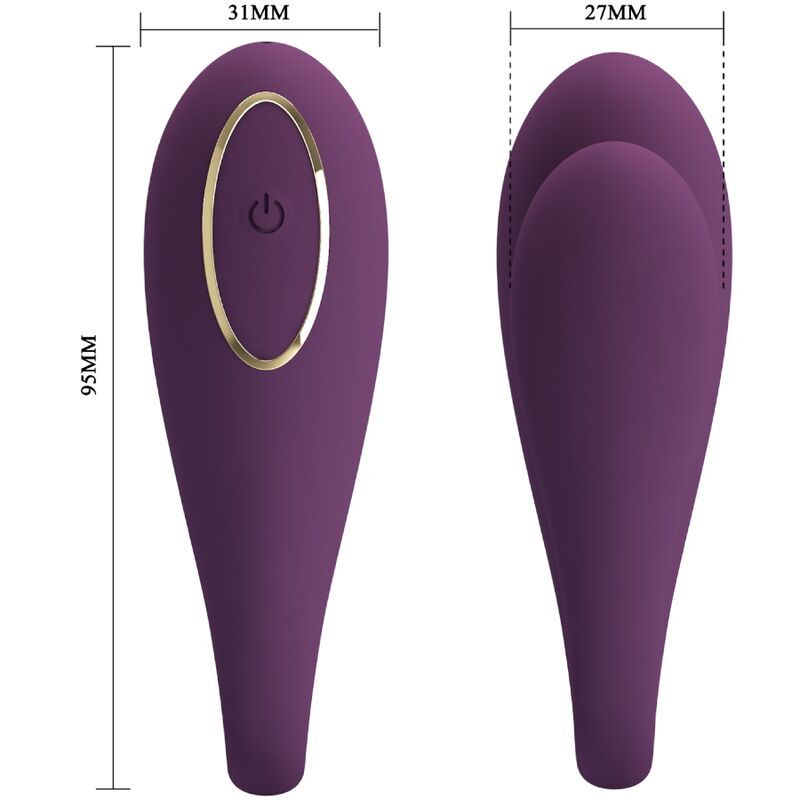 Pretty Love August Remote Control Vibrador Doble Placer