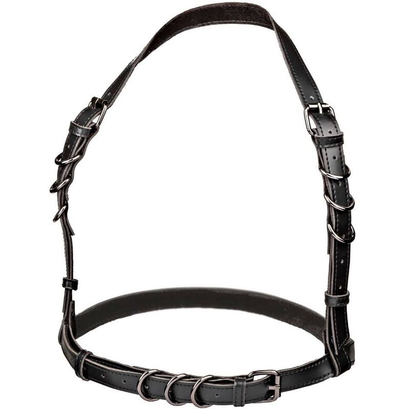 CalExotics Euphoria Plus Size Halter Buckle Harness - Negro