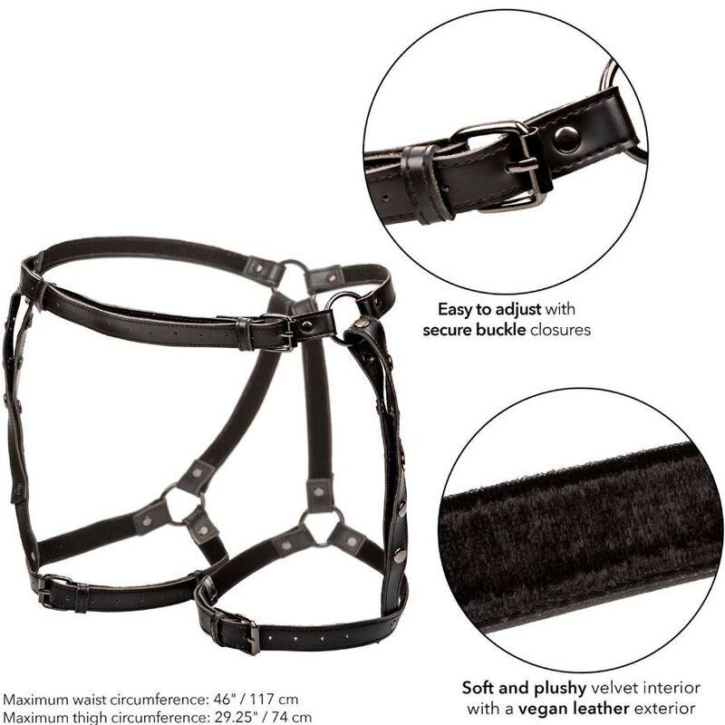 CalExotics Euphoria Plus Size Riding Thigh Harness - Arnés Premium Ajustable