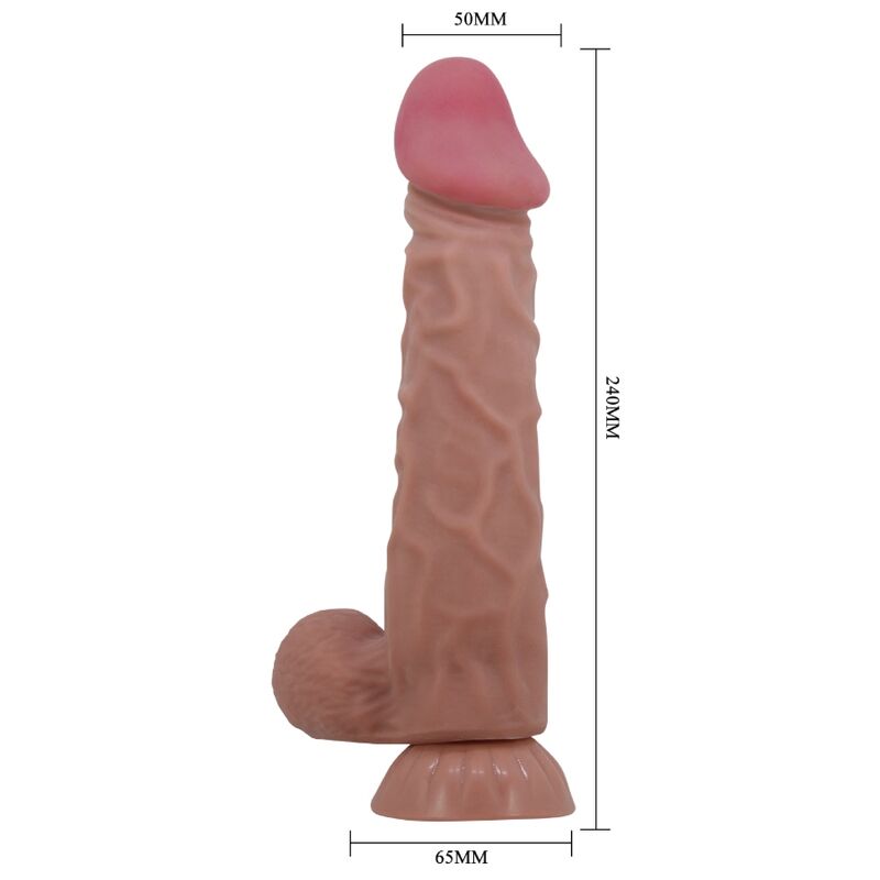 Pretty Love Sliding Skin Series - Dildo Realista con Ventosa 24 cm