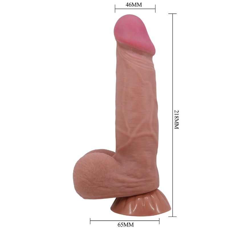 Pretty Love Sliding Skin Series - Dildo Realista con Ventosa 21.8 cm