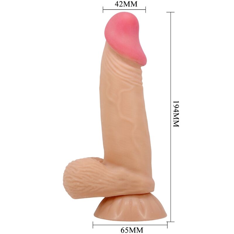 Pretty Love Sliding Skin Series - Dildo Realista 19.4 cm con Ventosa